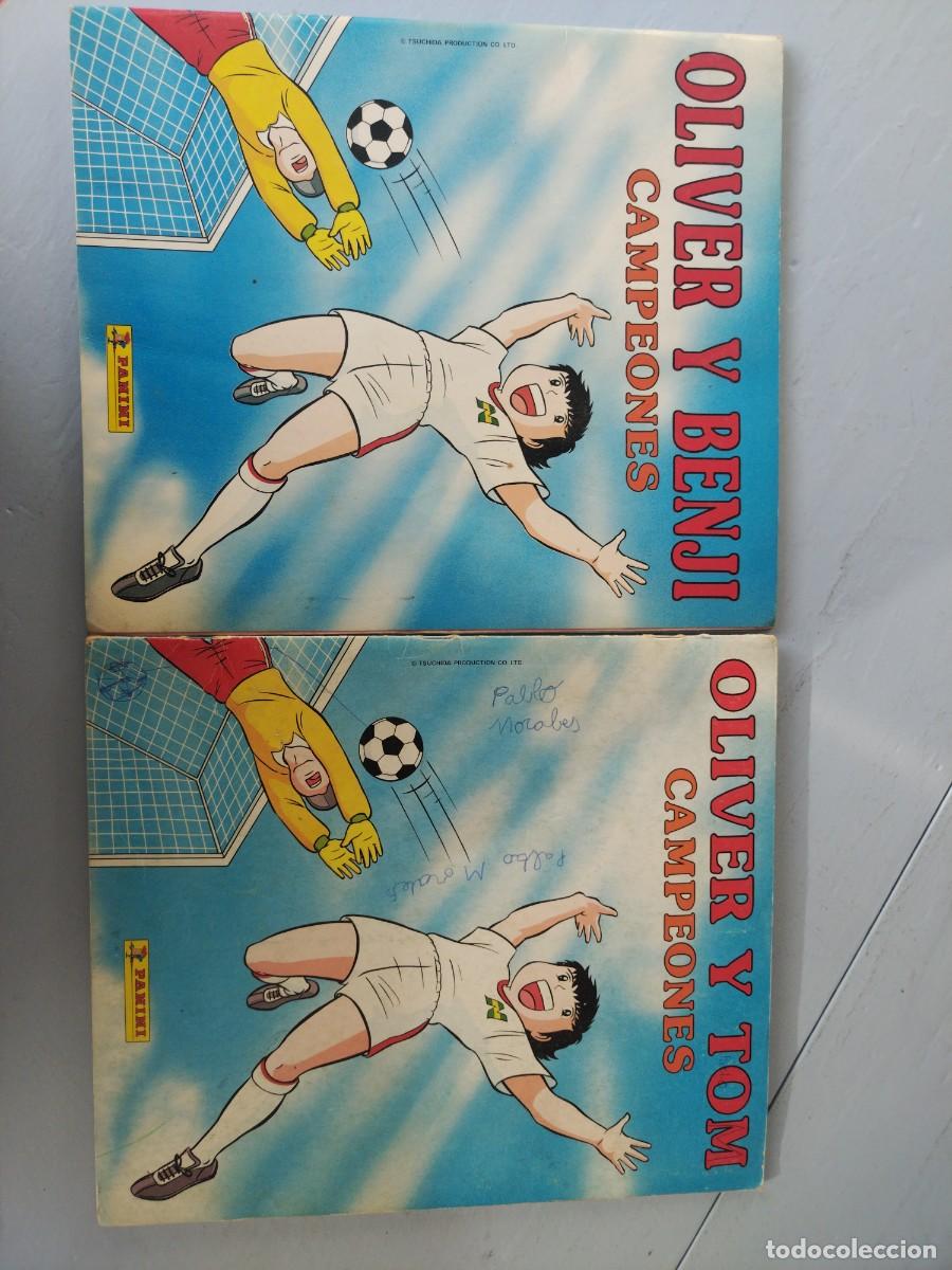 Coleccionismo Cromos antiguos: LOTE ALBUM OLIVER Y BENJI + OLIVER Y TOM. Panini. Incompletos