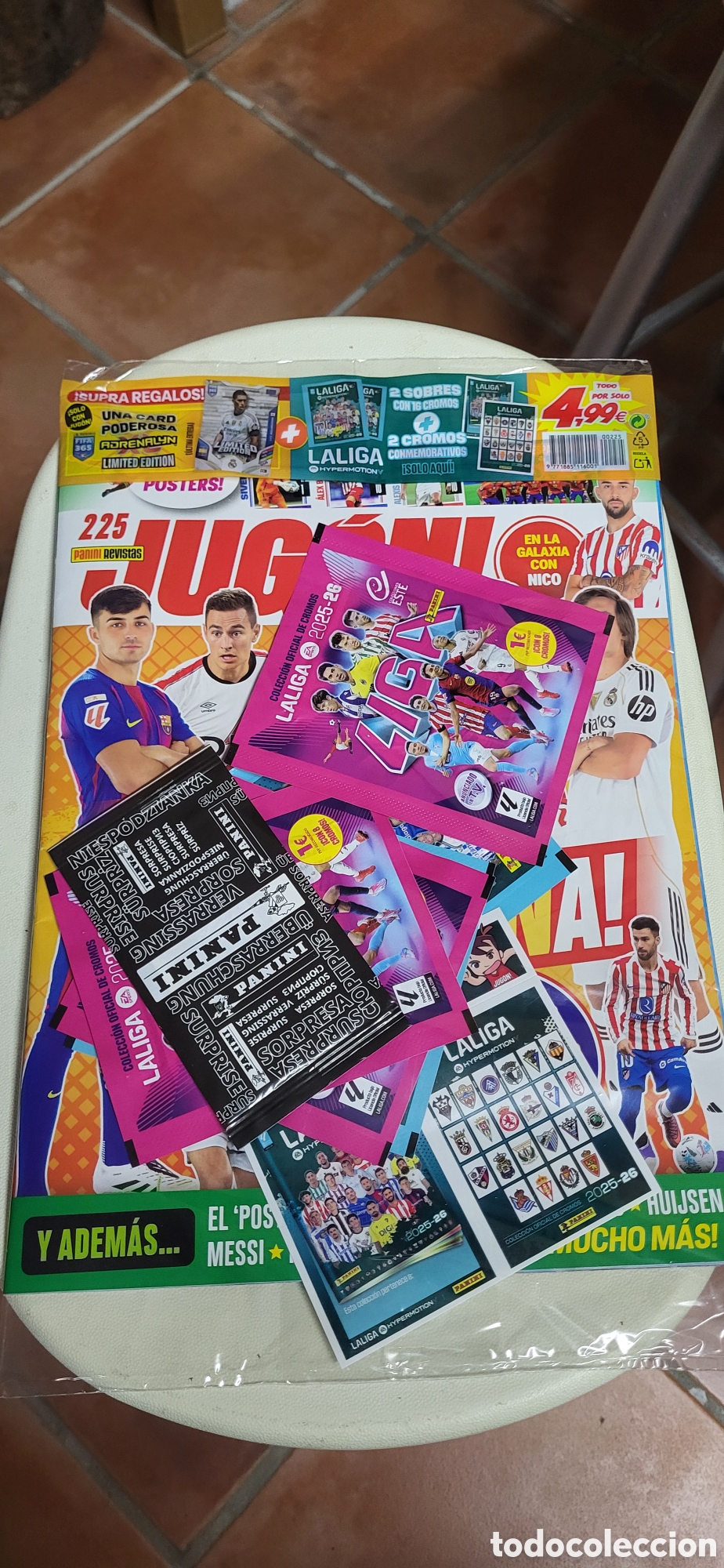 Coleccionismo Cromos antiguos: REVISTA JUGON 225 &rdquo;COMPLETA&rdquo; NUEVA SIN ABRIR