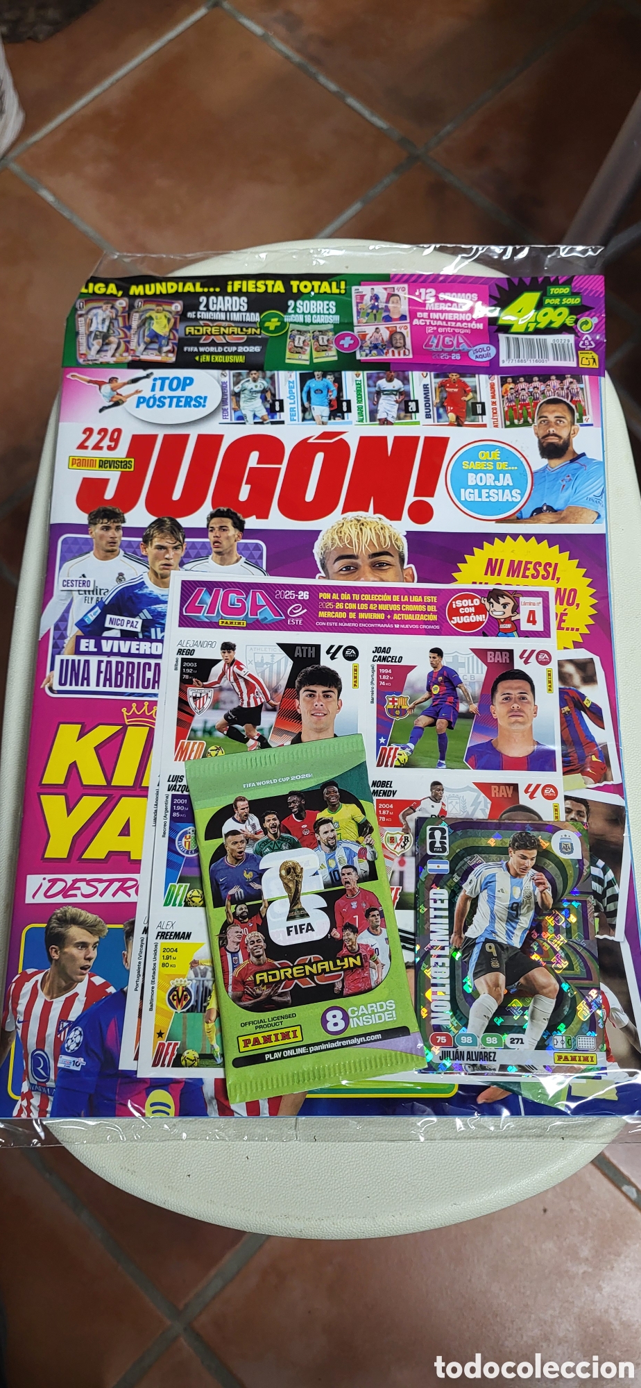 Coleccionismo Cromos antiguos: REVISTA JUGON 225 &rdquo;COMPLETA&rdquo; NUEVA SIN ABRIR