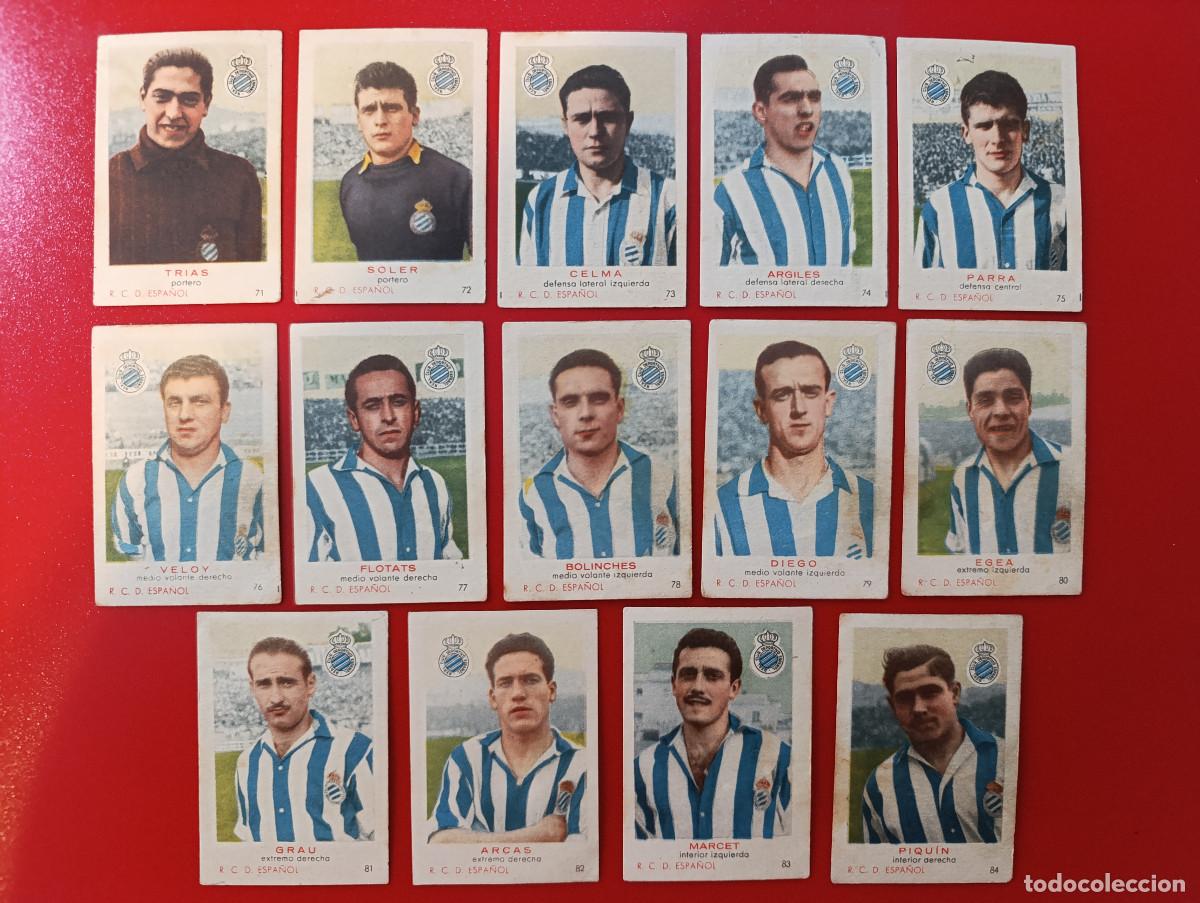Coleccionismo Cromos antiguos: FEDORA 50-51. EQUIPO COMPLETO DEL R. C. D. ESPA&Ntilde;OL - CROMOS CIGARRILLOS FEDORA - LIGA 1950/1951