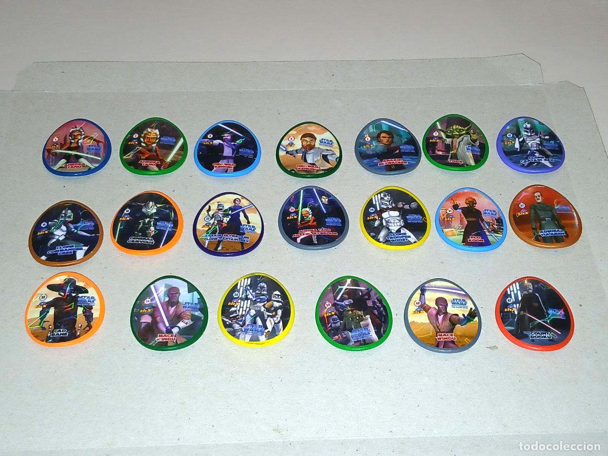 Coleccionismo Cromos antiguos: Lote Premium. Matutano, blix Clone Wars, 20 diferentes (Star Wars, Guerra de las Galazias)