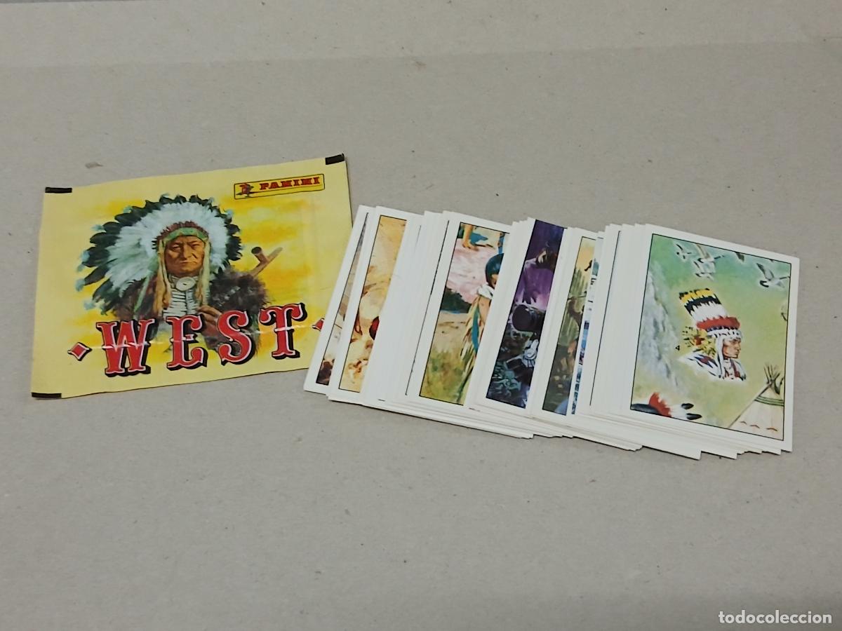 Coleccionismo Cromos antiguos: Lote Panini. West (El Oeste), 1993. 47 cromos diferentes y sobre sin abrir
