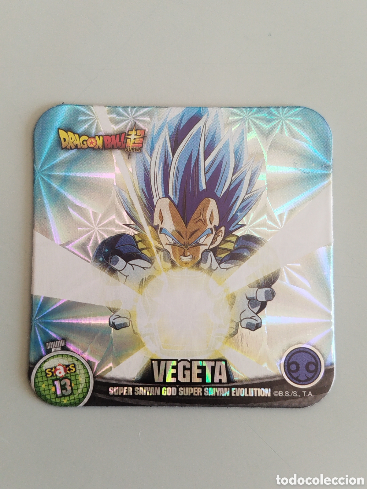 Coleccionismo Cromos antiguos: STAKS DRAGON BALL Z - VEGETA - N&ordm; 013 / 13 - PANINI - IMAN (N7B1)