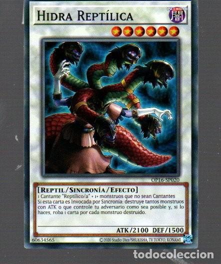 Coleccionismo Cromos antiguos: CROMO DE KONAMI YU GI OH HIDRA. REPTILICA 1&ordm; EDICI&Oacute;N DEL A&Ntilde;O 2020