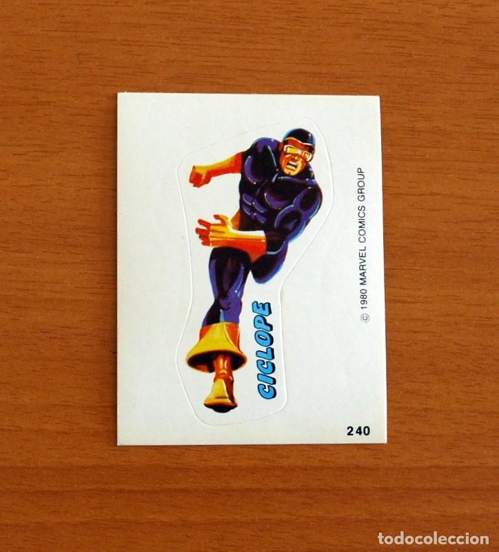 Coleccionismo Cromos antiguos: Superh&eacute;roes - N&ordm; 240 Ciclope - Marvel 1980 Comics Group - Chocolates Terrabusi - Nunca pegado