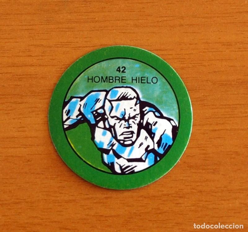 Coleccionismo Cromos antiguos: Superh&eacute;roes - N&ordm; 42 Hombre Hielo - Marvel 1980 Comics Group - Chocolates Terrabusi - Nunca pegado