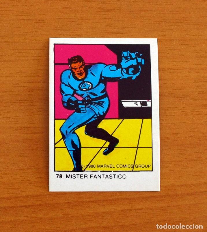 Coleccionismo Cromos antiguos: Superh&eacute;roes -N&ordm; 78, Mister Fant&aacute;stico -Marvel 1980 Comics Group-Chocolates Terrabusi -Nunca pegado
