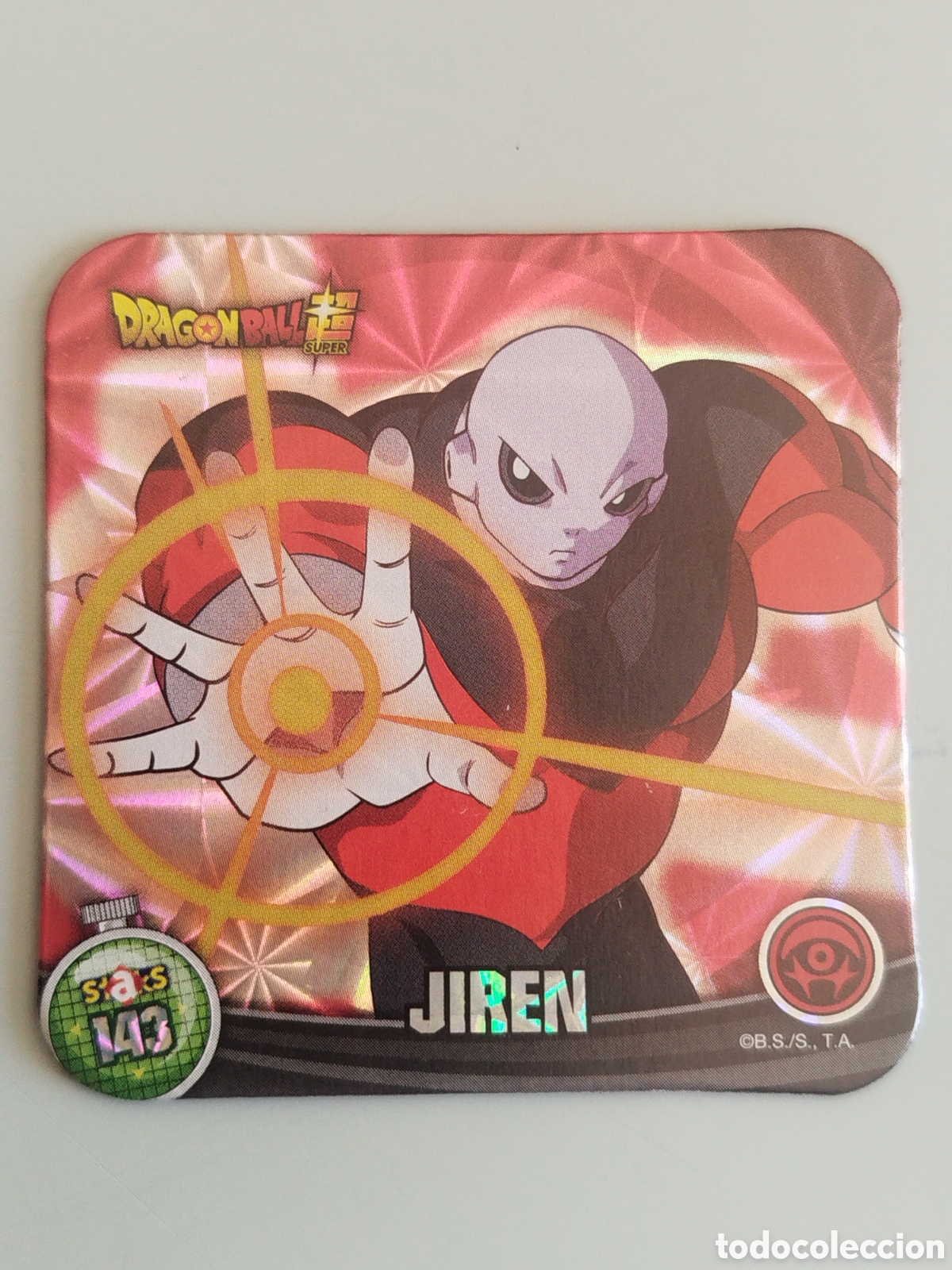 Coleccionismo Cromos antiguos: STAKS DRAGON BALL Z - JIREN - N&ordm; 143 / 143 - PANINI - IMAN (N7B1)