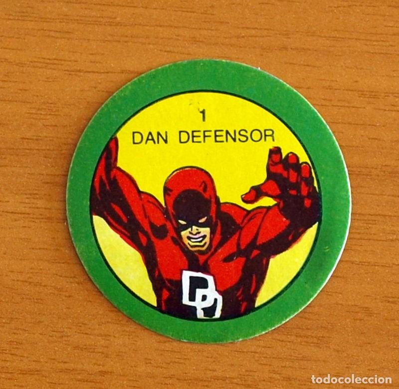 Coleccionismo Cromos antiguos: Superh&eacute;roes - N&ordm; 1 Dan Defensor - Marvel 1980 Comics Group - Chocolates Terrabusi - Nunca pegado