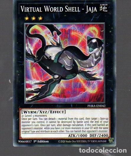 Coleccionismo Cromos antiguos: CROMO DE KONAMI YU GI OH VIRTUAL WORLD SHELL - JAJA 1&ordm; EDICI&Oacute;N DEL A&Ntilde;O 2020