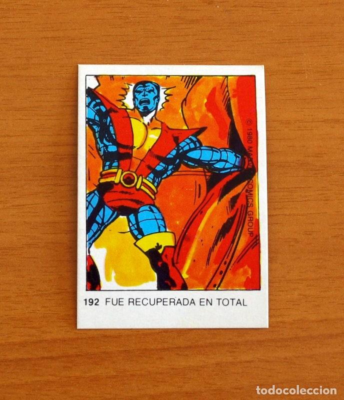 Coleccionismo Cromos antiguos: Superh&eacute;roes - N&ordm; 192 Coloso - Marvel 1980 Comics Group - Chocolates Terrabusi - Nunca Pegado