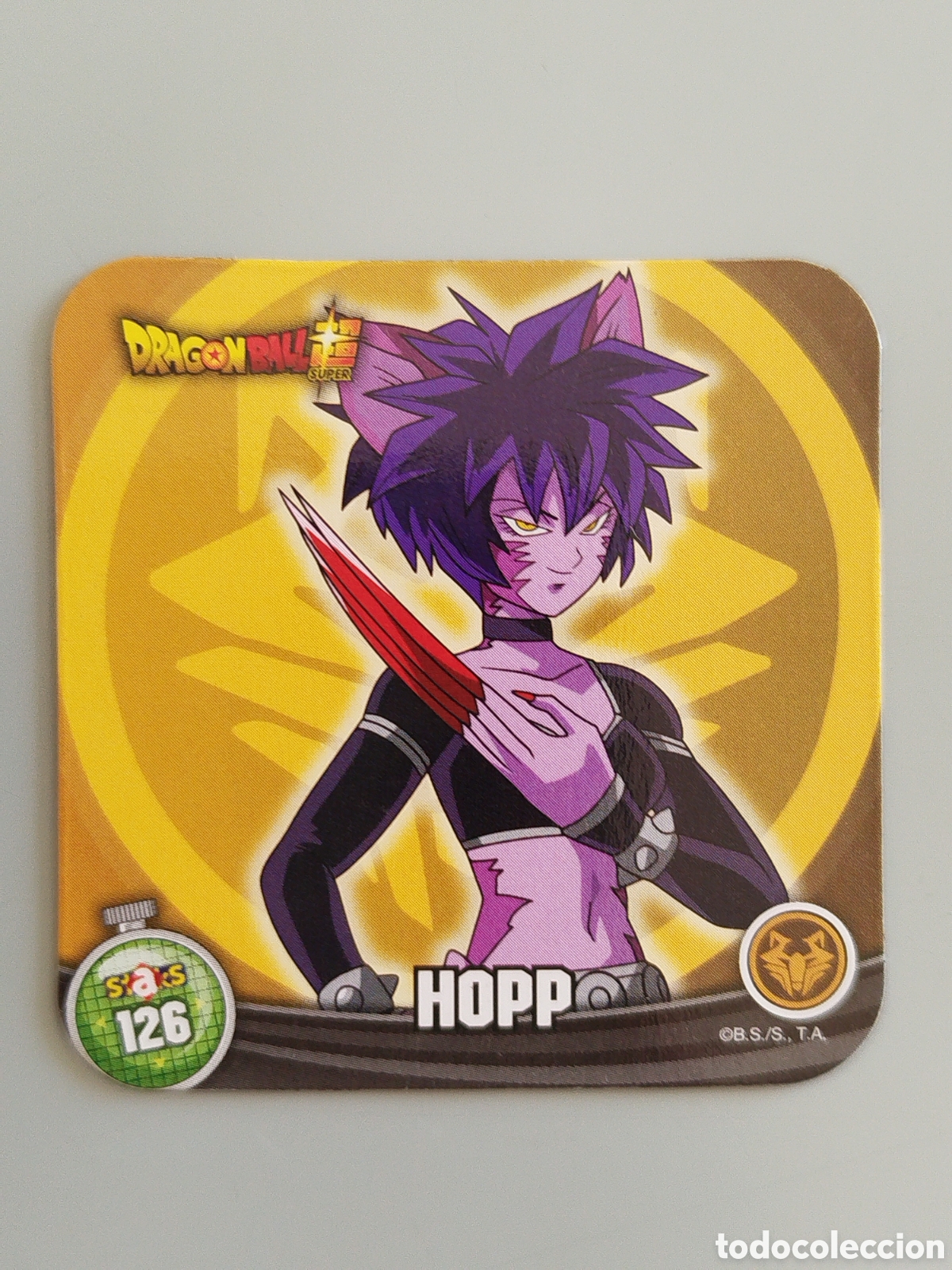 Coleccionismo Cromos antiguos: STAKS DRAGON BALL Z - HOPP - N&ordm; 126 / 126 - PANINI - IMAN (N7B1)