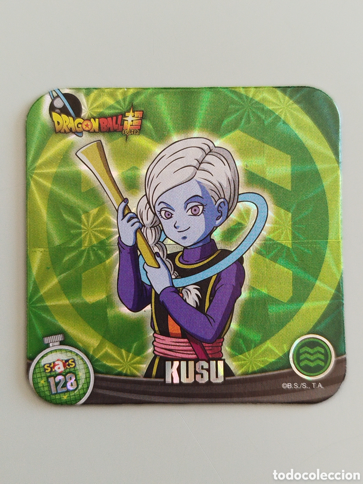 Coleccionismo Cromos antiguos: STAKS DRAGON BALL Z - KUSU - N&ordm; 128 / 128 - PANINI - IMAN (N7B1)