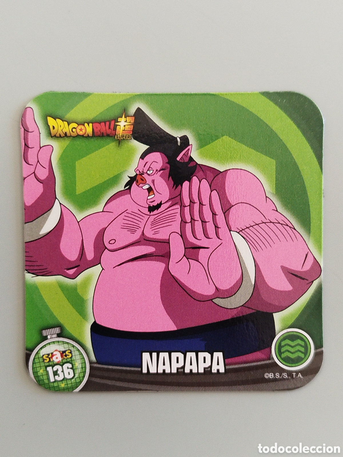 Coleccionismo Cromos antiguos: STAKS DRAGON BALL Z - NAPAPA - N&ordm; 136 / 136 - PANINI - IMAN (N7B1)