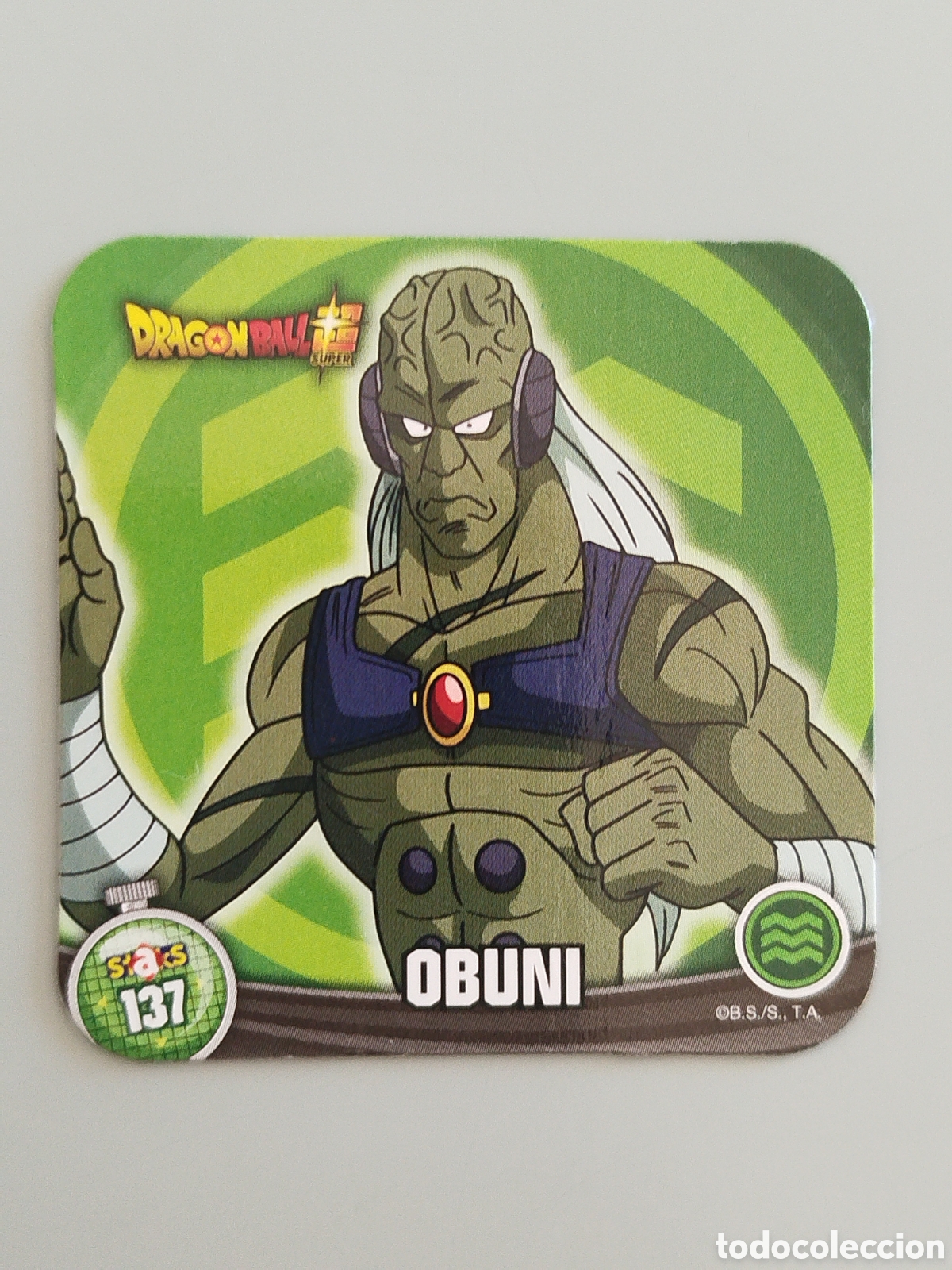 Coleccionismo Cromos antiguos: STAKS DRAGON BALL Z - OBUNI - N&ordm; 137 / 137 - PANINI - IMAN (N7B1)