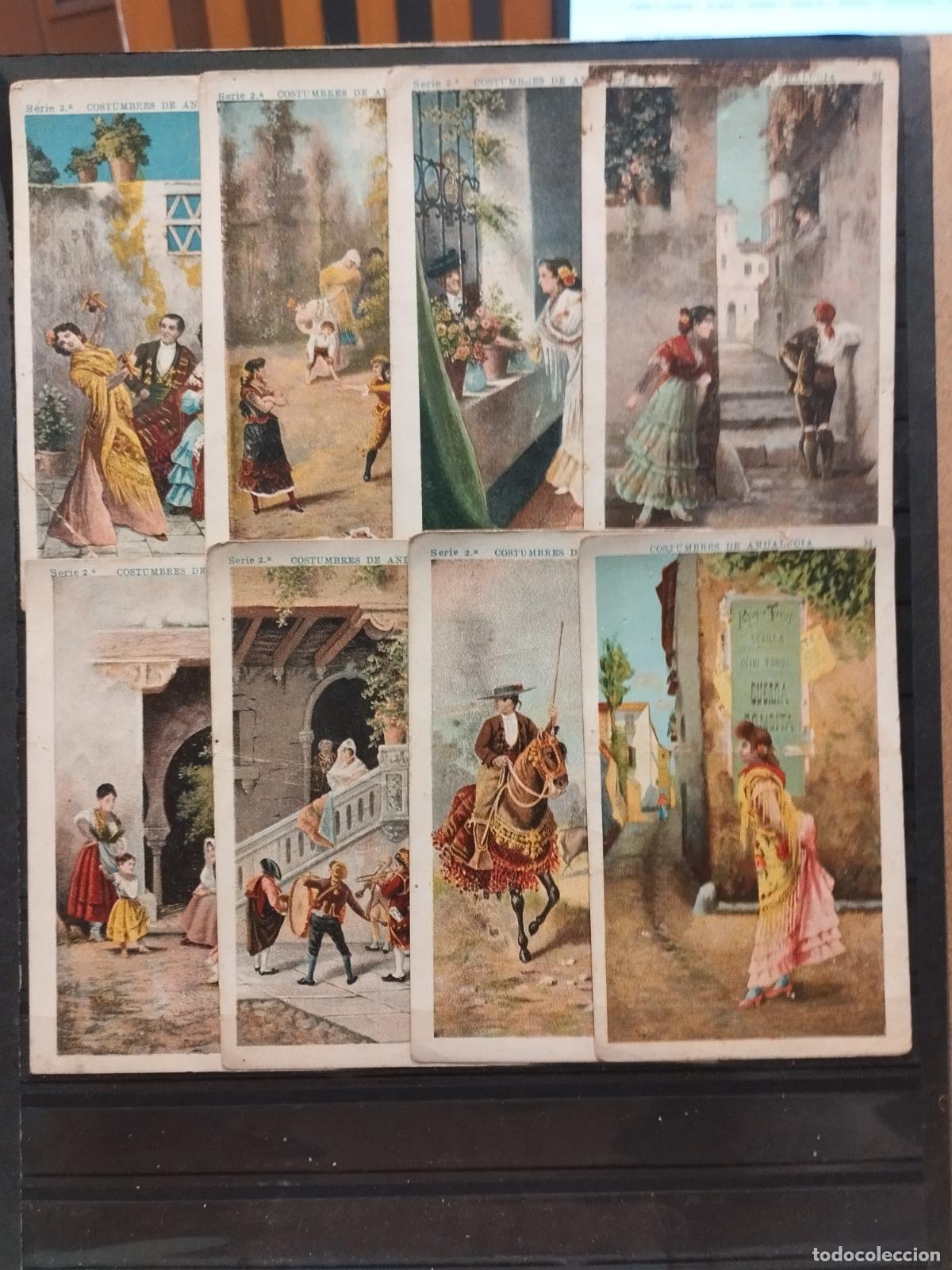 Collectionnisme Cartes &agrave; collectionner anciennes: COSTUMBRES ANDALUZAS. CHOCOLATES JUNCOSA. 24 CROMOS. DIVERSAS CALIDADES. VER FOTOS
