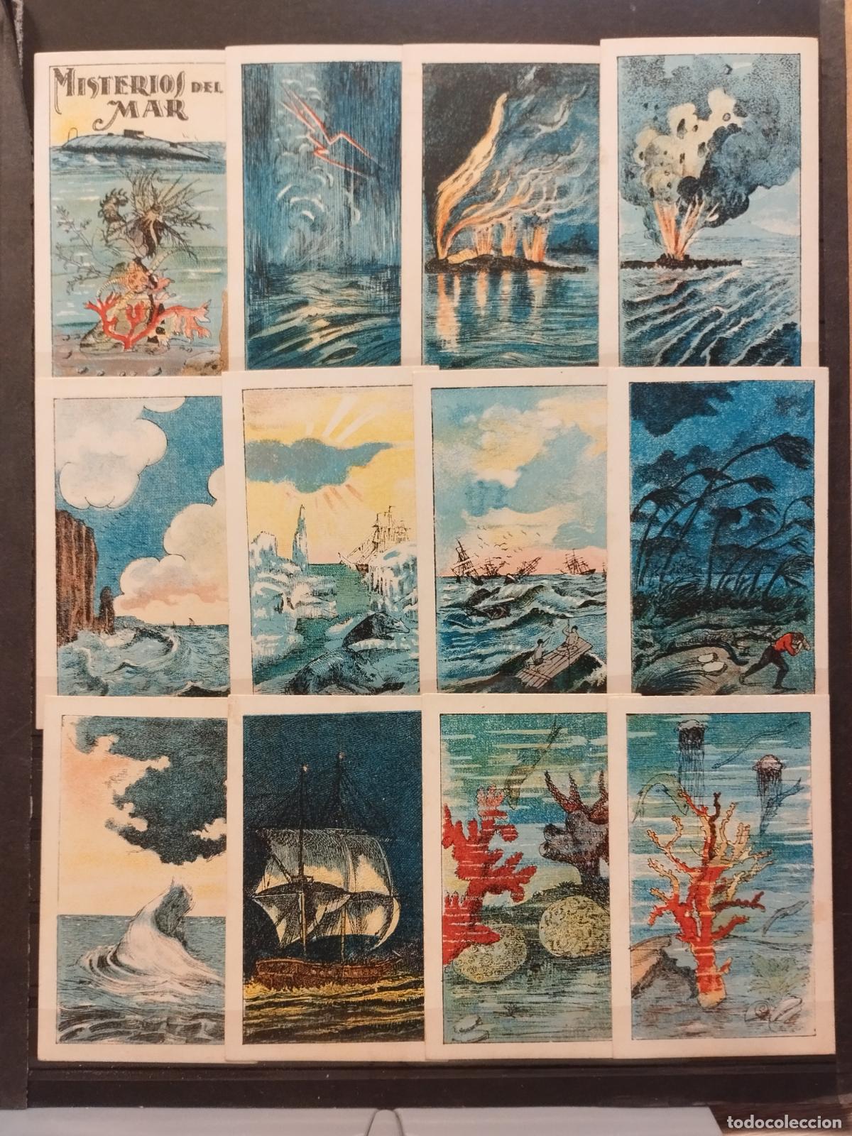 Collectable Antique Stickers: CHOCOLATES GUILLEN. MISTERIOS DEL MAR. SERIE COMPLETA A FALTA DEL N&ordm; 14. MUY BUENA CALIDAD. VER FOTO