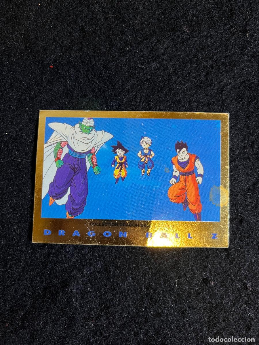 Collectable Antique Stickers: Carta Dragon Ball Z Serie 3 Oro Panini 1997 N&ordm;35 Gohan Trunks Goten Piccolo