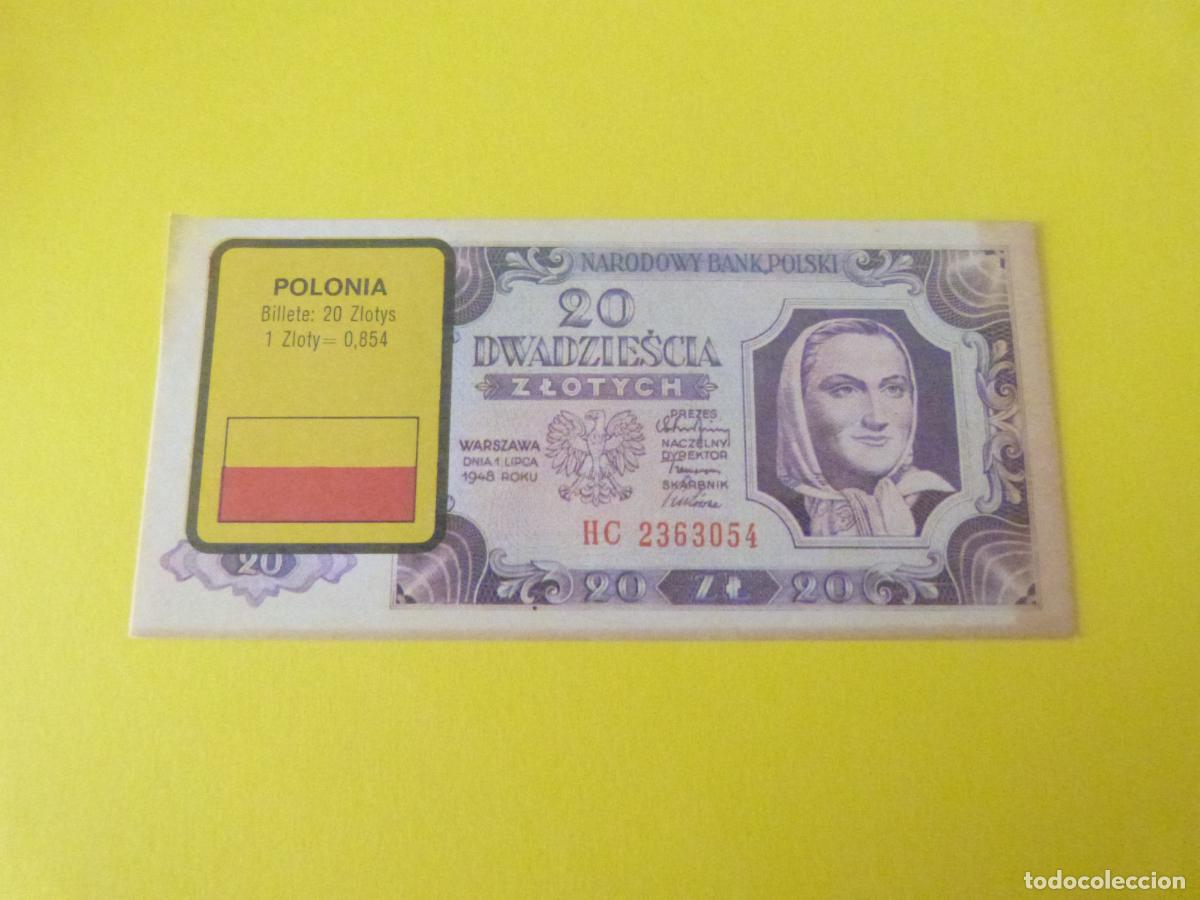Coleccionismo Cromos antiguos: CROMO POLONIA DESPEGADO N&ordm; 183 A&Ntilde;O 1974 ALBUM BILLETES DEL MUNDO ESTE