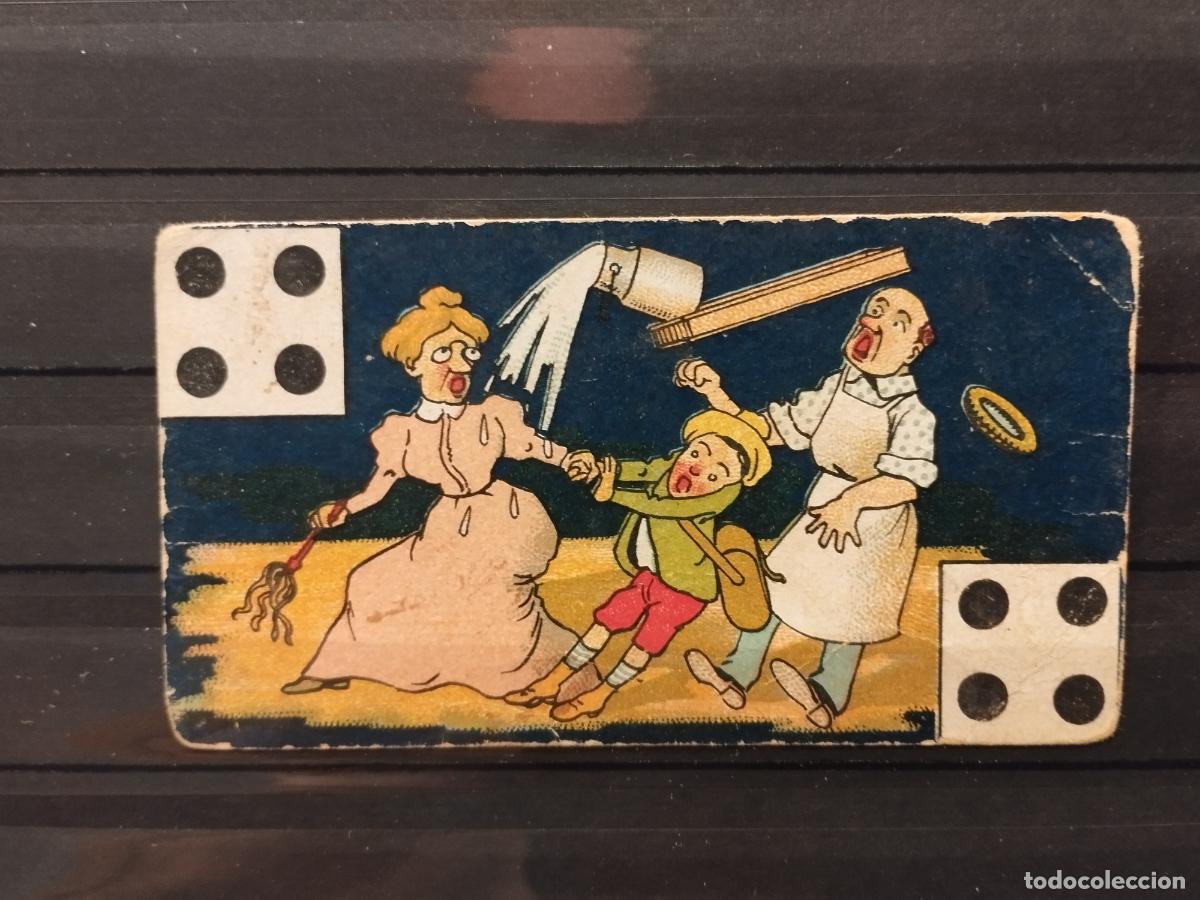 Collectable Antique Stickers: CHOCOLATES LA CUBANA. J. SAGARRA. DOMINO. 1 CROMOS. CUATRO/CUATRO. VER FOTO ADJUNTA