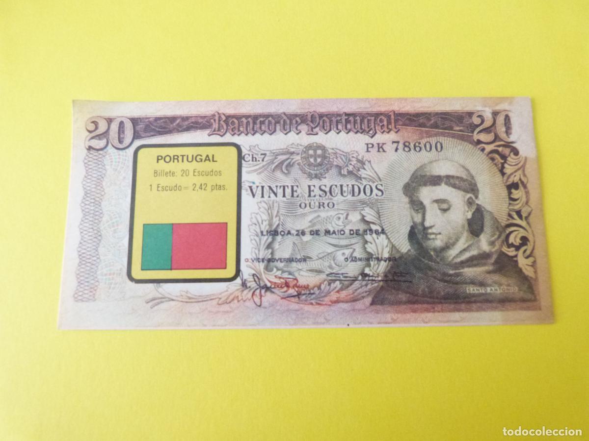 Coleccionismo Cromos antiguos: CROMO PORTUGAL DESPEGADO N&ordm; 185 A&Ntilde;O 1974 ALBUM BILLETES DEL MUNDO ESTE