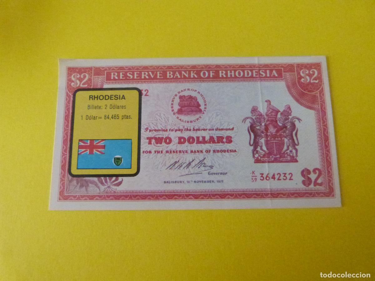 Coleccionismo Cromos antiguos: CROMO RHODESIA DESPEGADO N&ordm; 191 A&Ntilde;O 1974 ALBUM BILLETES DEL MUNDO ESTE