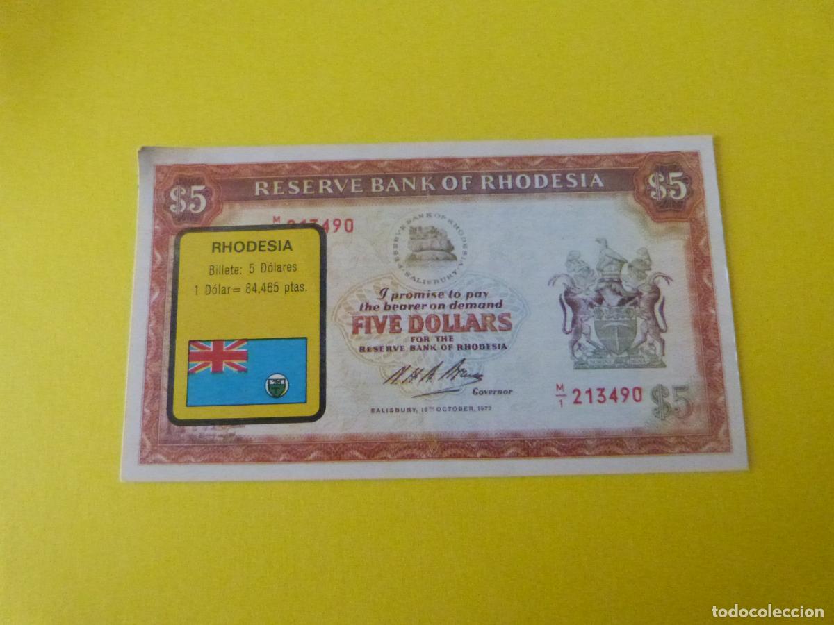 Coleccionismo Cromos antiguos: CROMO RHODESIA DESPEGADO N&ordm; 192 A&Ntilde;O 1974 ALBUM BILLETES DEL MUNDO ESTE