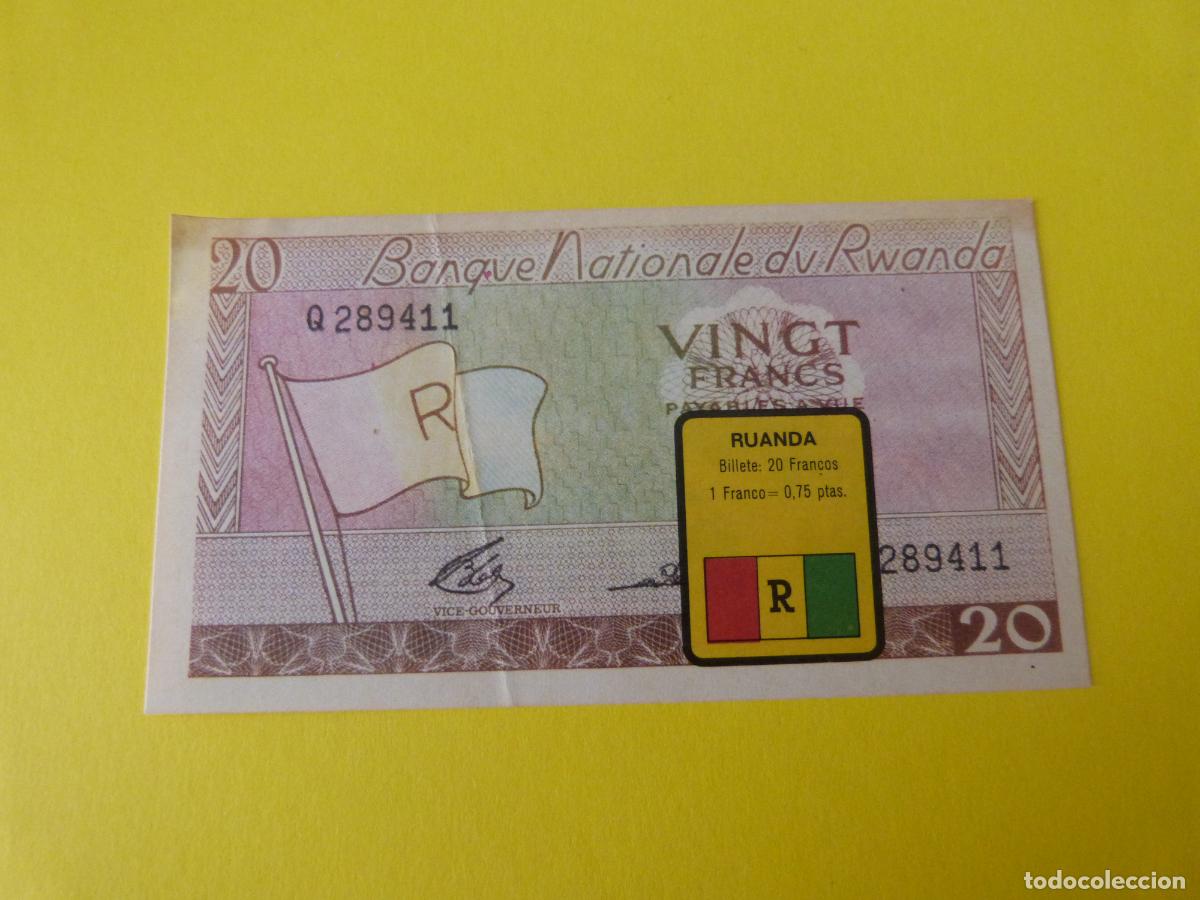Coleccionismo Cromos antiguos: CROMO RUANDA DESPEGADO N&ordm; 193 A&Ntilde;O 1974 ALBUM BILLETES DEL MUNDO ESTE