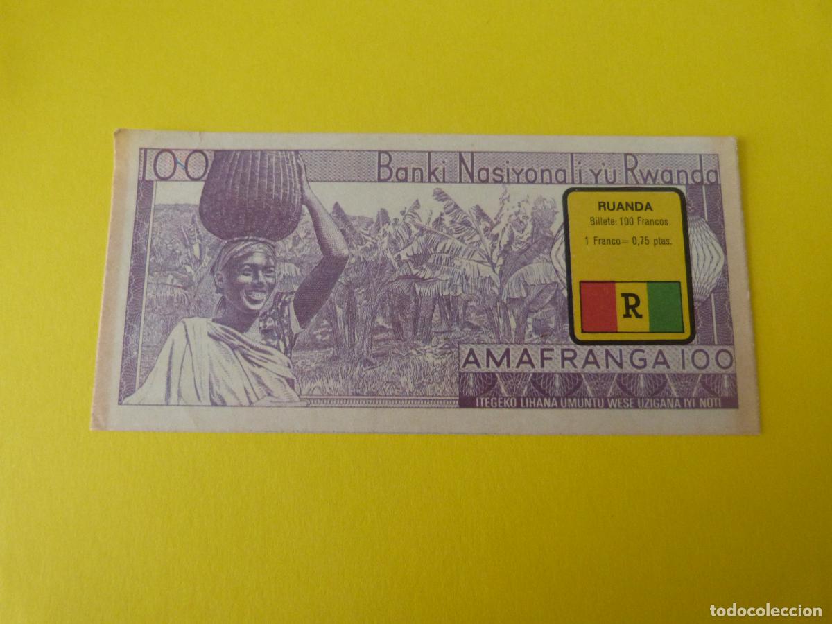 Coleccionismo Cromos antiguos: CROMO RUANDA DESPEGADO N&ordm; 194 A&Ntilde;O 1974 ALBUM BILLETES DEL MUNDO ESTE