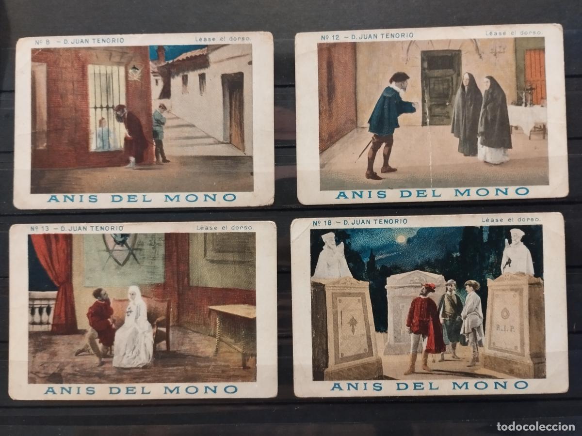 Collezionismo Figurine antiche: ANIS DEL MONO. DON JUAN TENORIO. CUATRO CROMOS. BUENA CALIDAD. VER FOTO ADJUNTA
