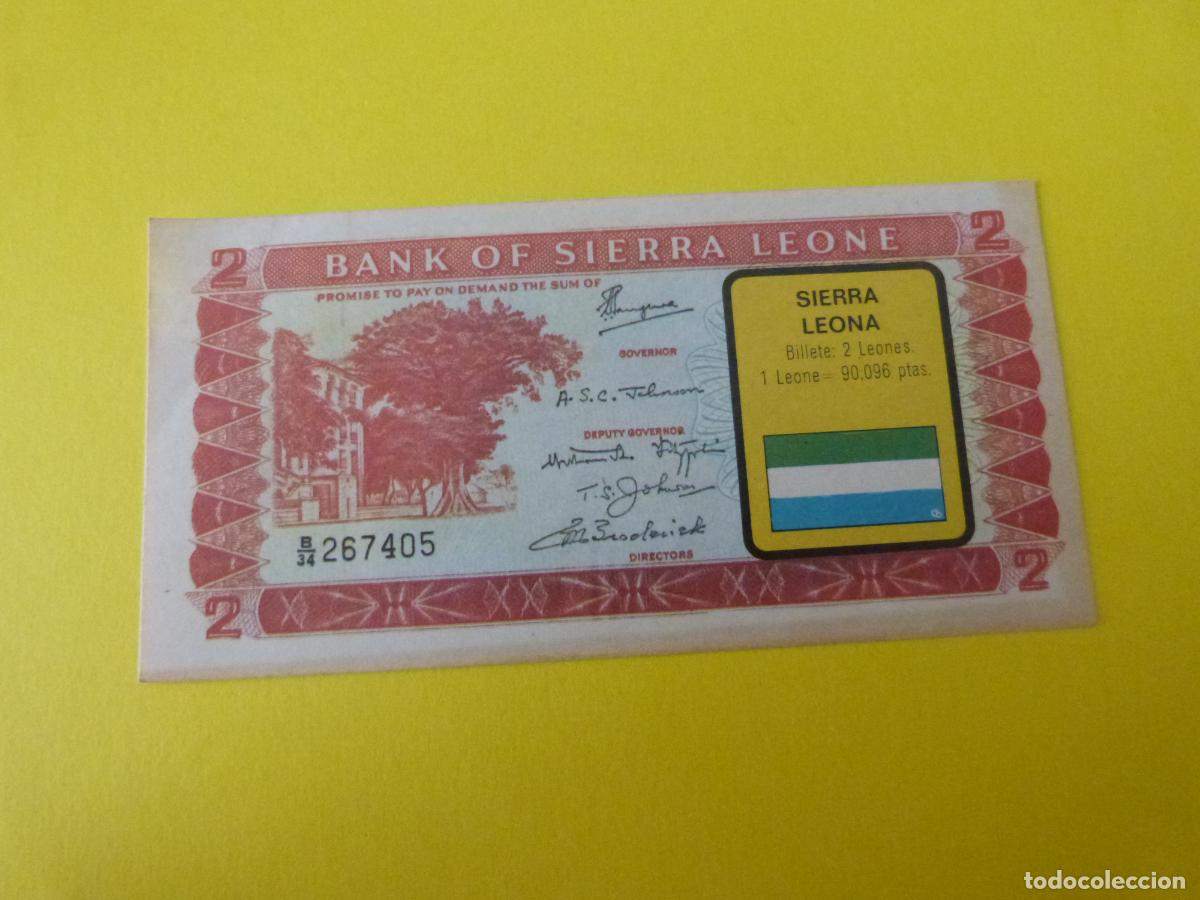 Coleccionismo Cromos antiguos: CROMO SIERRA LEONA DESPEGADO N&ordm; 198 A&Ntilde;O 1974 ALBUM BILLETES DEL MUNDO ESTE
