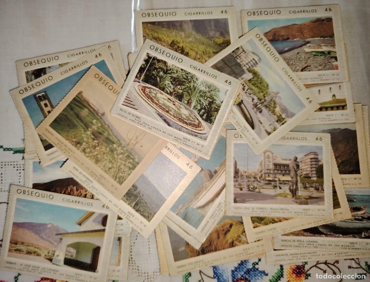 Collezionismo Figurine antiche: LOTE DE 82 CROMOS DE CIGARRILLOS 46 DE TENERIFE