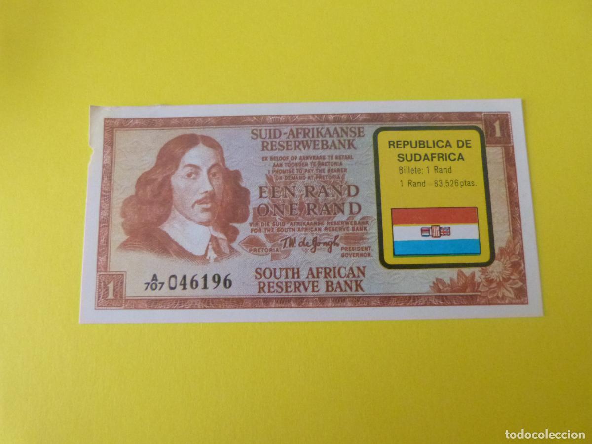 Coleccionismo Cromos antiguos: CROMO REPUBLICA DE SUDAFRICA DESPEGADO N&ordm; 205 A&Ntilde;O 1974 ALBUM BILLETES DEL MUNDO ESTE
