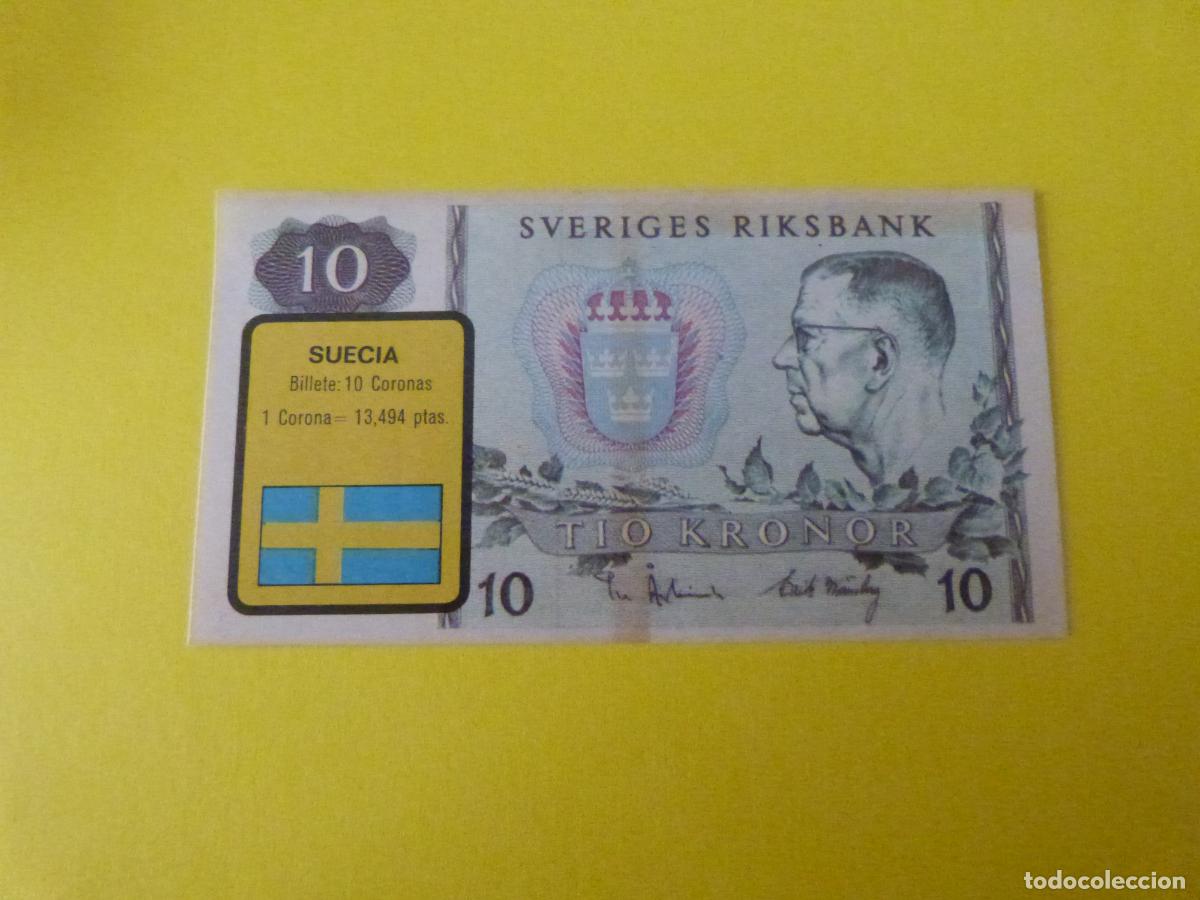 Coleccionismo Cromos antiguos: CROMO SUECIA DESPEGADO N&ordm; 210 A&Ntilde;O 1974 ALBUM BILLETES DEL MUNDO ESTE