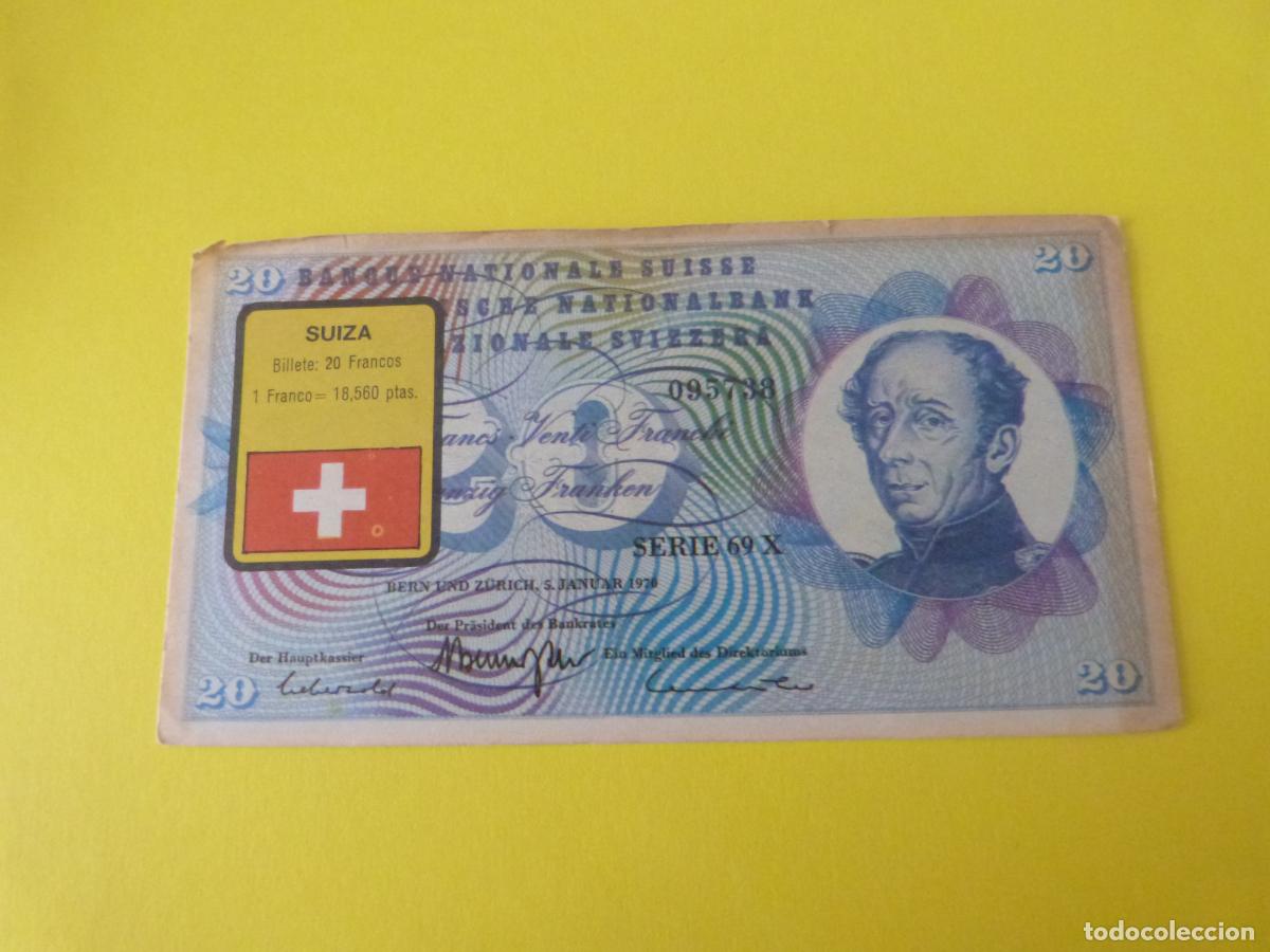 Collezionismo Figurine antiche: CROMO SUIZA DESPEGADO N&ordm; 212 A&Ntilde;O 1974 ALBUM BILLETES DEL MUNDO ESTE