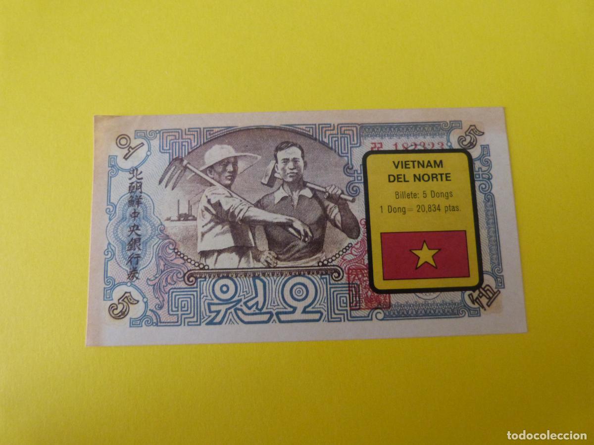 Coleccionismo Cromos antiguos: CROMO VIETNAM DEL NORTE DESPEGADO N&ordm; 231 A&Ntilde;O 1974 ALBUM BILLETES DEL MUNDO ESTE