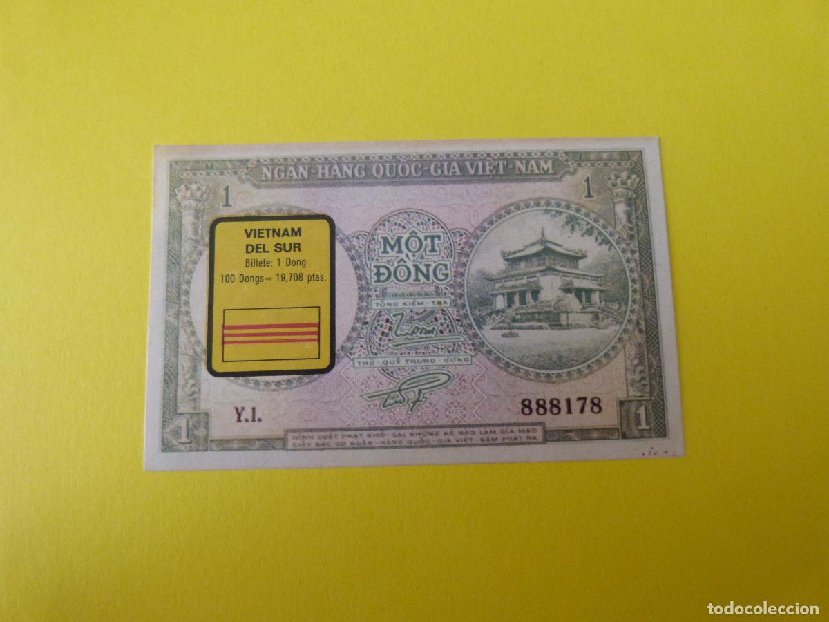 Coleccionismo Cromos antiguos: CROMO VIETNAM DEL SUR DESPEGADO N&ordm; 233 A&Ntilde;O 1974 ALBUM BILLETES DEL MUNDO ESTE