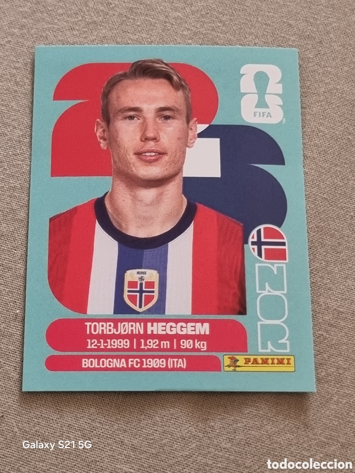 Coleccionismo Cromos antiguos: 8 - HEGGEM , NORUEGA FIFA WORLD CUP 2026