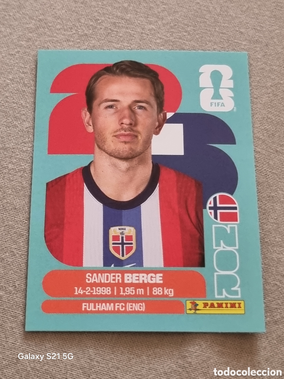 Coleccionismo Cromos antiguos: 11 - BERGE , NORUEGA FIFA WORLD CUP 2026