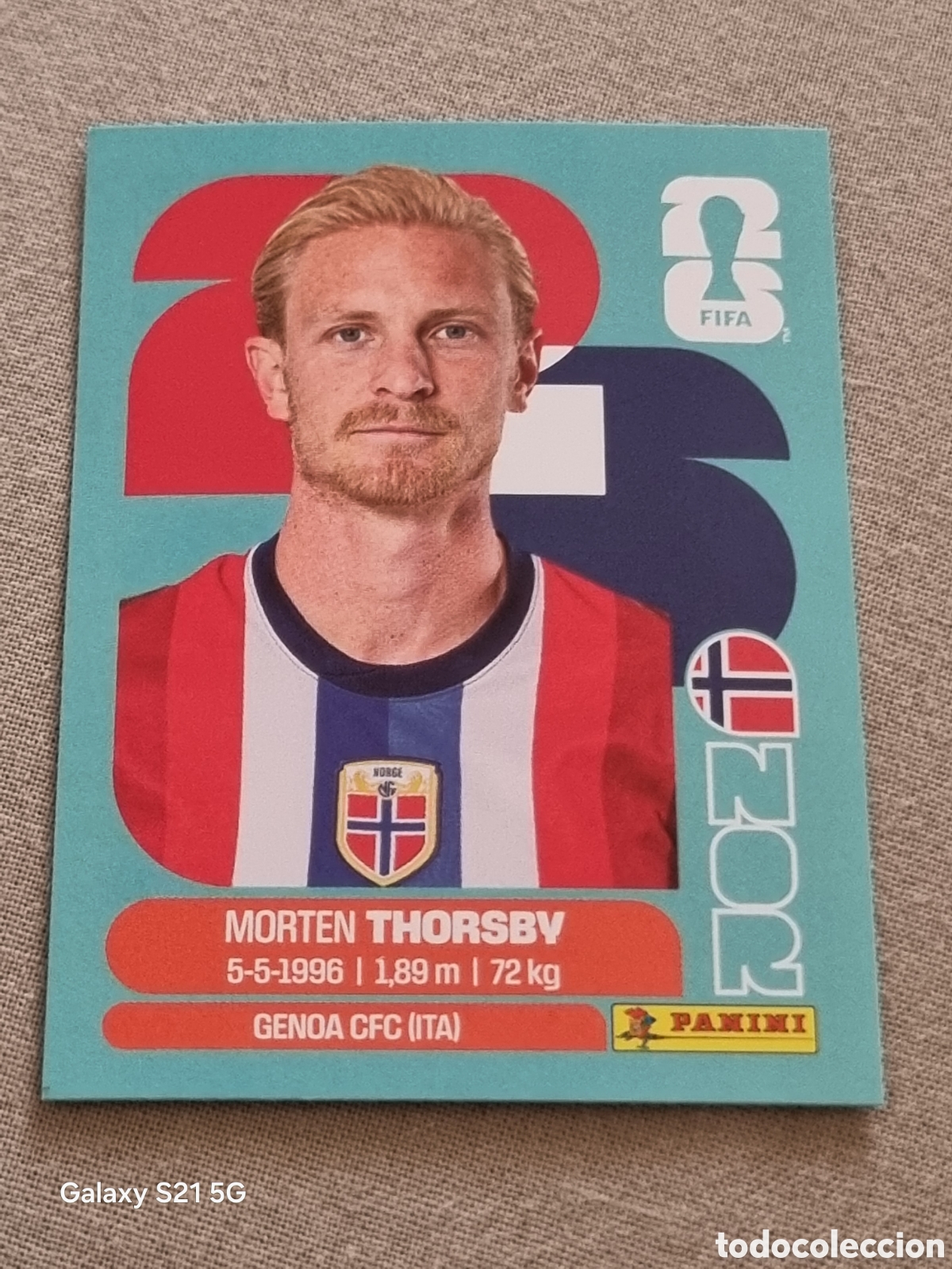 Coleccionismo Cromos antiguos: 9 - THORSBY , NORUEGA FIFA WORLD CUP 2026