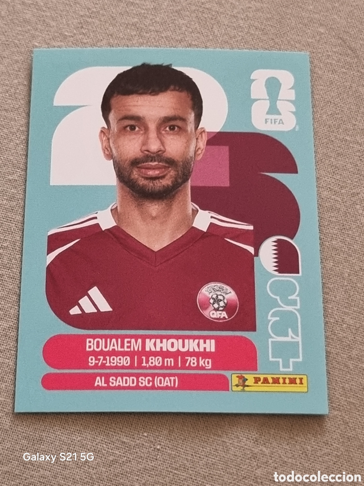 Coleccionismo Cromos antiguos: 6 - KHOUKHI , QATAR FIFA WORLD CUP 2026