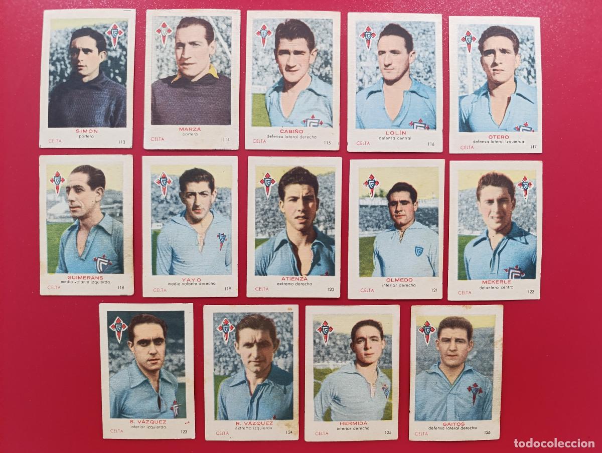 Coleccionismo Cromos antiguos: FEDORA 50-51. EQUIPO COMPLETO CELTA DE VIGO - CROMOS CIGARRILLOS FEDORA - LIGA 1950/1951