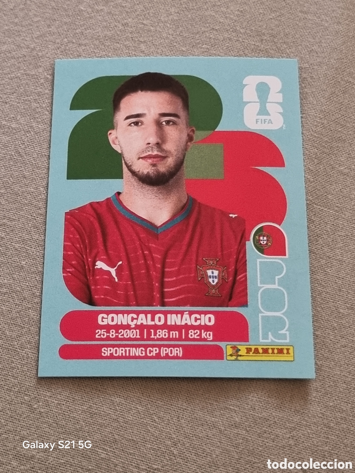Coleccionismo Cromos antiguos: 8 - GON&Ccedil;ALO INACIO , PORTUGAL FIFA WORLD CUP 2026