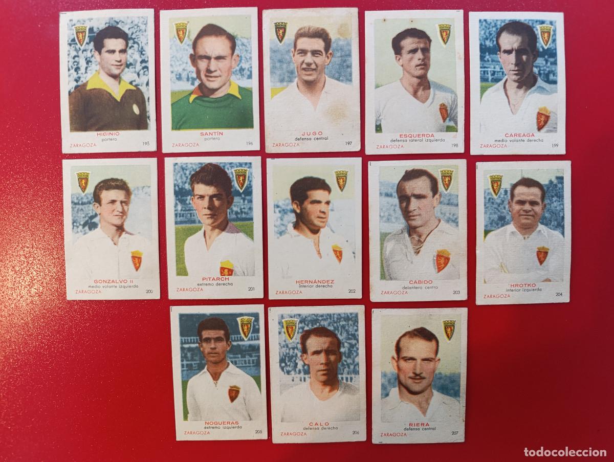 Colecionismo Cromos antigos: FEDORA 50-51. EQUIPO COMPLETO ZARAGOZA - CROMOS CIGARRILLOS FEDORA - LIGA 1950/1951