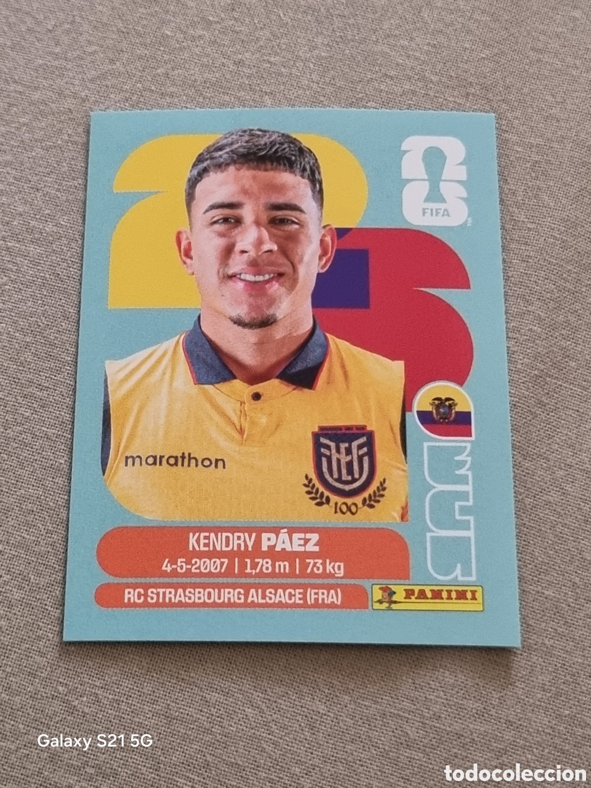 Coleccionismo Cromos antiguos: 11 - P&Aacute;EZ, ECUADOR FIFA WORLD CUP 2026