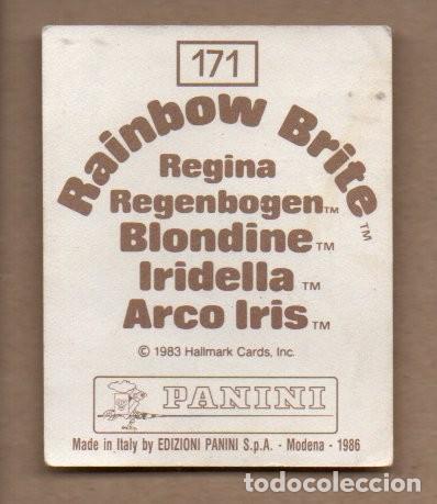 Coleccionismo cromos antiguos: CROMO PANINI 1986 - RAINBOW BRITE N&ordm; 171 - Foto 2