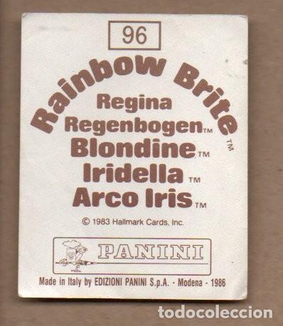 Coleccionismo cromos antiguos: CROMO PANINI 1986 - RAINBOW BRITE N&ordm; 96 - Foto 2