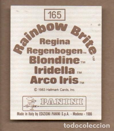 Coleccionismo cromos antiguos: CROMO PANINI 1986 - RAINBOW BRITE N&ordm; 165 - Foto 2
