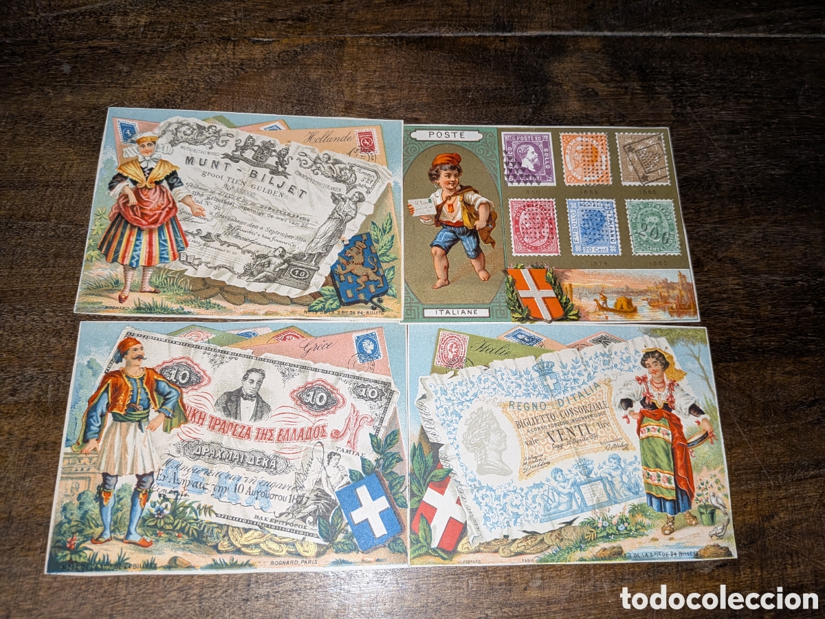 Coleccionismo Cromos antiguos: 4 Bonitos cromos antiguos