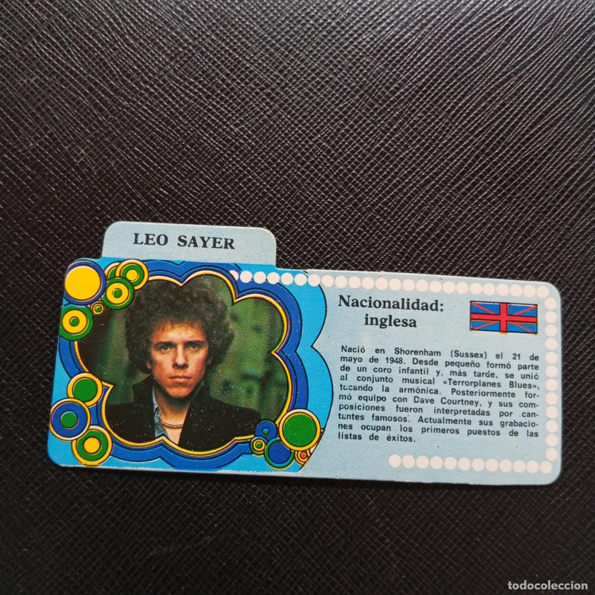 Coleccionismo Cromos antiguos: LEO SAYER BIMBO 1972 CROMO - DISCOGRAFIA - A68 PG82